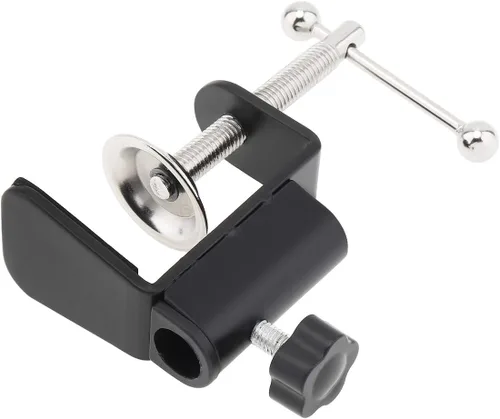 Vista 6 de RTNLIT Abrazadera universal de montaje de mesa en forma de C para micrófono, brazo de tijera, soporte de brazo de tijera con tornillo