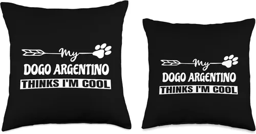 Vista 3 de Dogo Argentino Dog Lovers Apparel & Items Dogo Argentino Owners - Almohada (16 x 16 pulgadas), multicolor
