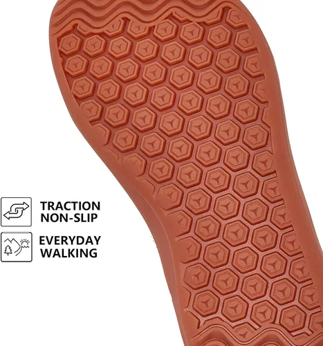 Vista 4 de HOBIBEAR - Zapatillas minimalistas descalzas para hombre y mujer, suela plana, ancho tenis de moda.