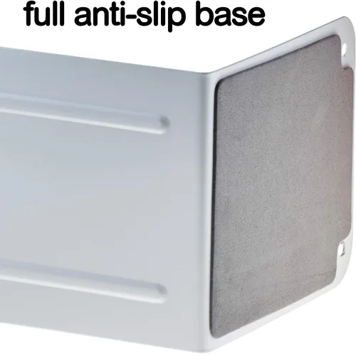 Vista 2 de Acrimet Sujetalibros de metal de alta calidad (resistente) (color blanco) (1 par)