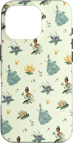 Vista 20 de iPhone 16 Disney Princess Tiana La Princesa y la Rana Print Case