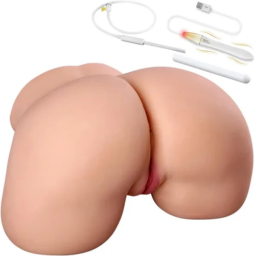 Vista 8 de Masturbador masculino de 19.84 libras, coños de bolsillo, textura de piel realista, suave culo grande y coño, juguete sexual para adultos, vagina