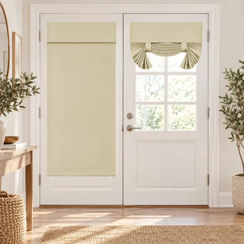 Vista 64 de Deconovo - Cortinas opacas para puerta francesa para ventana de puerta Gris oscuro