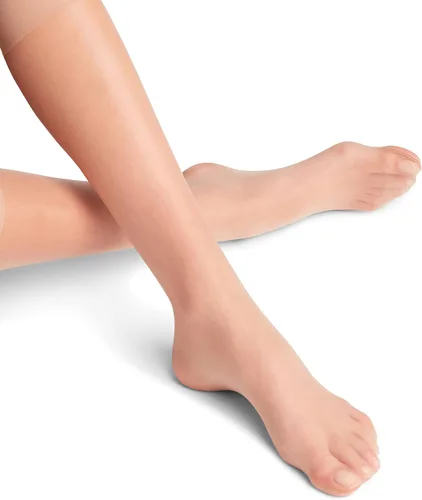 Vista 3 de FALKE Shelina - Calcetines altos hasta la rodilla para mujer, 12 denier, brillo ligero, casual o de vestir, ultra transparentes, fino, nailon, 1 par