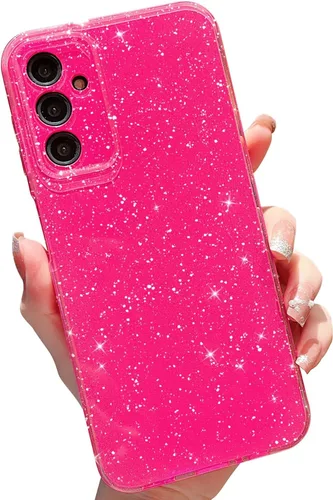 Vista 85 de MINSCOSE Funda compatible con Samsung Galaxy A14 5G, bonita funda delgada con purpurina fina, a prueba de golpes, de TPU para mujeres y niñas