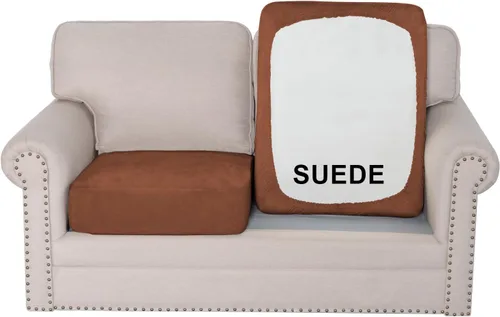 Vista 12 de H.VERSAILTEX Funda de asiento de gamuza elástica para sala de estar, fundas de sofá aptas para mascotas, fundas de sofá gruesas y suaves, lavables