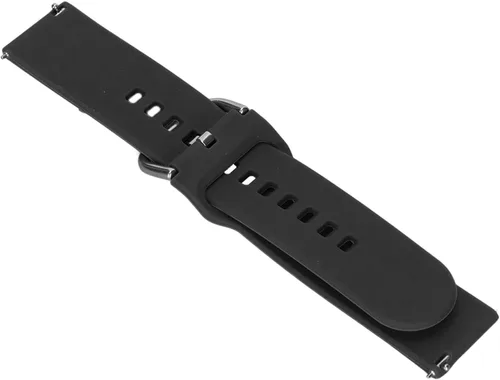 Vista 7 de Correa de reloj inteligente, ajuste libre de silicona agradable a la piel, anti pérdida, correa de reloj suave para Amazfit Bip U negro