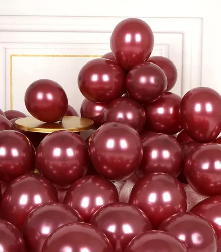 Vista 7 de AULE Globos Negros Metálicos de 5 pulgadas 50 Piezas Globos de Látex Negro Cromado Helio Brillante Engrosado Globo Decoración Perfecta para Fiestas