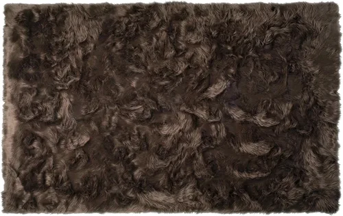 Vista 18 de Luxe - Alfombra Hudson de piel sintética con pelo suave y esponjoso, lavable a máquina, con respaldo antideslizante, alfombra de área libre de Negro