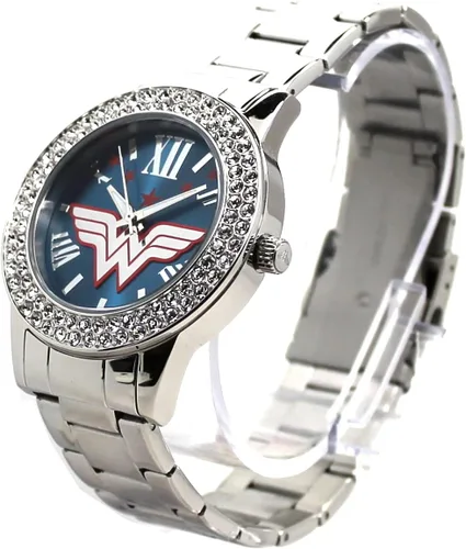 Vista 4 de Wonder Woman de la "justicia Silver-tone Watch (wow8062)