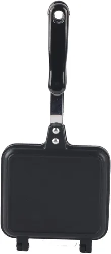 Vista 2 de Oumefar Sartén cuadrada de 6.3 x 5.5 in de doble cara, sartén antiadherente para panqueques, sartén para hornear multifunción, para tostadora