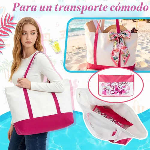 Vista 6 de Soulchen Juego de mahjong americano Summer Beach de 1.2 pulgadas, 168 Rosa Rojo