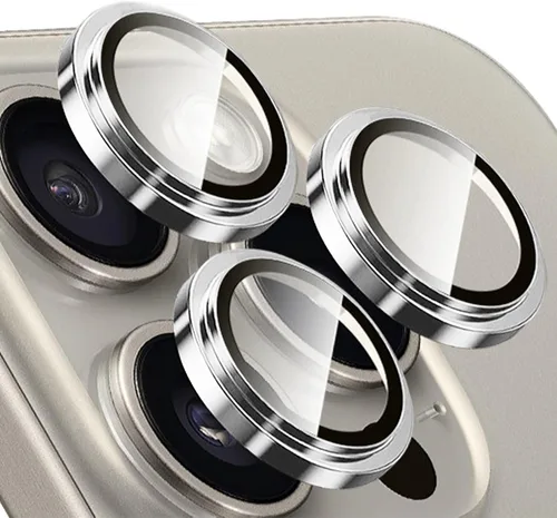 Vista 7 de TENOC - Protector de lente de cámara para iPhone 13 Pro y 13 Pro Max, color negro AR+AF, vidrio templado 9H, anillo de metal individual