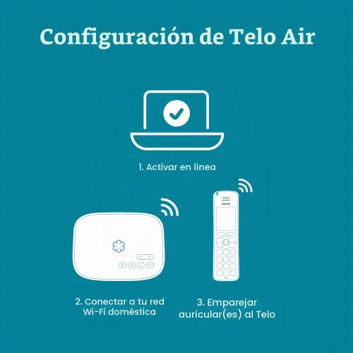 Vista 5 de Ooma Telo Air 2 Retro Chrome Kettle Teléfono de Casa en Paquete de Servicio Gratuito, Llamadas Ilimitadas en Todo el País, En Movimiento