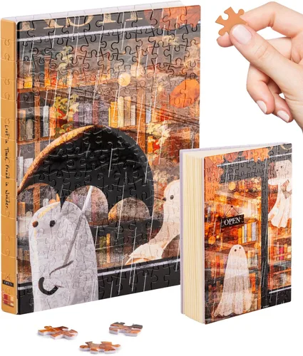 Vista 10 de PieceRelax Diario de rompecabezas 3D A5 para adultos, cubierta de plástico para libro de rompecabezas de 300 piezas (incluye cuaderno), Alphonse