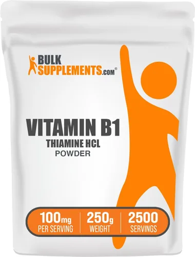 Vista 8 de BulkSupplements Tiamina HCl en polvo - clorhidrato de tiamina, vitaminas B1, suplemento de tiamina B1, tiamina 100 mg - Sin gluten, 100 mg por
