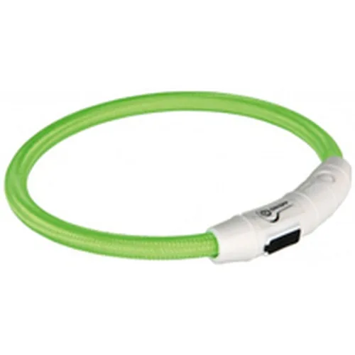 Vista 5 de Collar LED para Mascotas Trixie Flash USB Verde