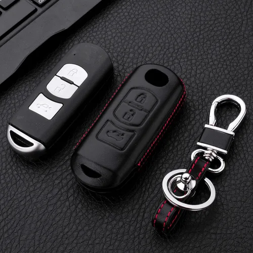 Vista 5 de Funda de silicona suave para llavero Mazda 2 3 5 6 8 CX3 CX4 CX5 CX7 CX9 MX5 Miata para Toyota Yaris para Scion iA TPU Case, Negro - piel