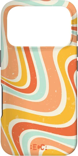 Vista 30 de Retro Groovy Liquid Swirl Hippie 70's 80's Psychedelic Phone Case para iPhone 17