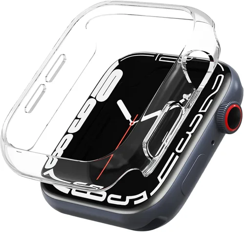 Vista 17 de Miimall Funda compatible con Apple Watch de 1.614 pulgadas para mujeres y hombres, de PC, ligera, a prueba de golpes, para Apple Watch de 1.614 Negro
