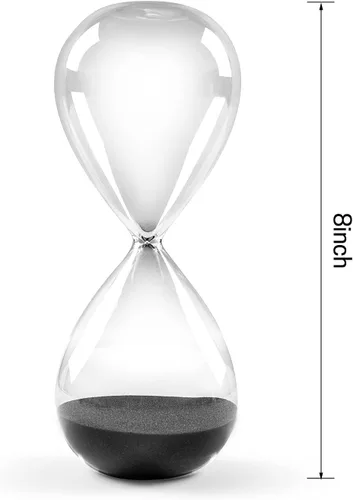 Vista 3 de SWISSELITE - Temporizadores de arena de reloj de arena, reloj de arena inspirado en cristal Para el hogar, escritorio, decoración de oficina