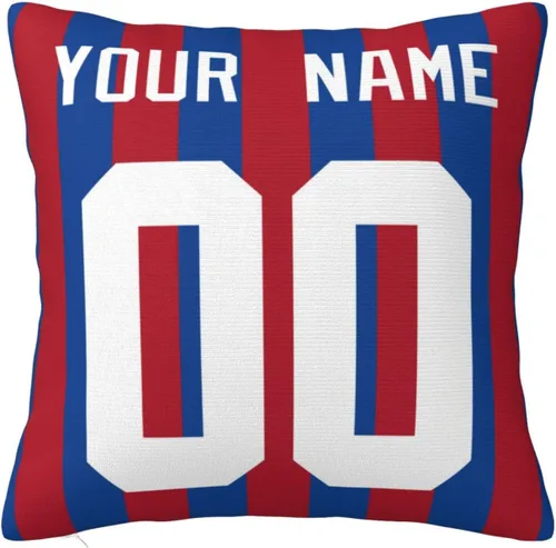 Vista 18 de Fundas de almohada personalizadas decorativas con nombre y número, fundas de almohada cuadradas para sofá, dormitorio, silla de automóvil