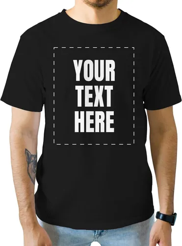 Vista 2 de GotPrint Camisa personalizada para hombres, mujeres, añade tu propio texto, camisetas personalizables, camiseta personalizable en la parte delantera