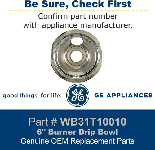 Vista 2 de Ge Neral Electric WB31T10010 - Cuenco para quemador (6 pulgadas)