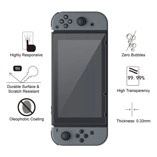 Vista 6 de PDP Gaming Official Screen Protector Kit Screen Protector, Cloth, Applicator Nintendo Switch