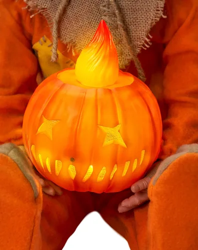 Vista 6 de Spirit Halloween Muñeca Sam sentado iluminado - Trick 'r Treat, multicolor