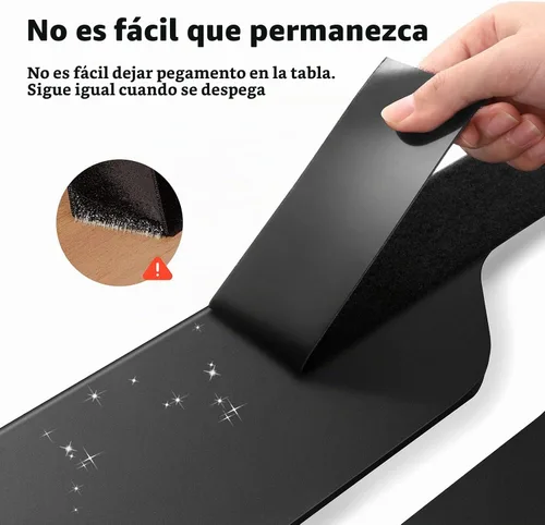 Vista 4 de Donner Cinta de montaje para pedalera de efectos, cinta adhesiva para tablero de pedales de guitarra, longitud de 2 m, 5 cm de ancho, gancho + bucle