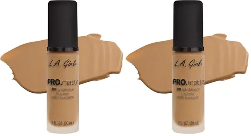 Vista 35 de L.A. Girl PRO.Matte Foundation, Sand GLM678 (Paquete de 2)
