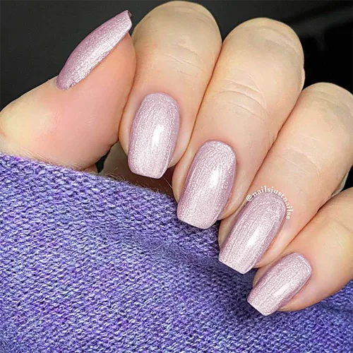 Vista 7 de duri Esmalte de uñas, 765 Cyber See, brillo metálico lavanda claro, cobertura completa, secado rápido, larga duración, fácil de aplicar, cosméticos