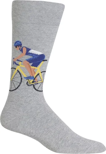 Vista 12 de Hot Sox Calcetines deportivos y atléticos divertidos para hombre, paquete de 1 par, regalos de moda novedosos y divertidos Por encima del par
