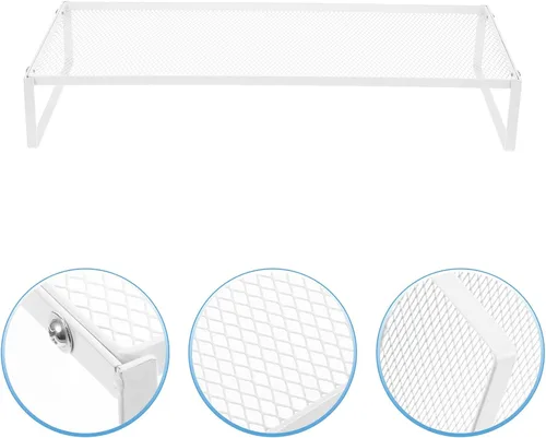 Vista 5 de Kisangel Soporte de escritorio resistente para monitor de computadora con superficie resistente a la abrasión, elevador compacto para computadora