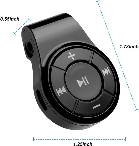Vista 7 de Receptor Bluetooth/kit de automóvil, receptor de audio inalámbrico Bluebyte Clip para auriculares de audio de automóvil, adaptador inalámbrico
