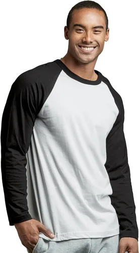 Vista 20 de TOP PRO Camiseta de béisbol de algodón raglán de manga larga para hombre