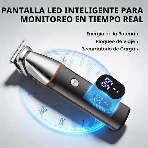 Vista 7 de Manscape - Recortador de pelo corporal y púbico para hombres, afeitadora de Negro