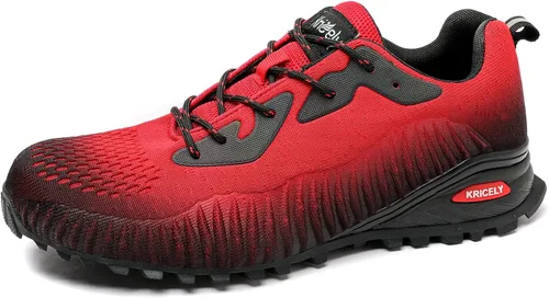 Vista 5 de Kricely Zapato deportivo para hombre, para correr, caminar, hacer senderismo y entrenamiento funcional, para exteriores, calzado informal de hombre