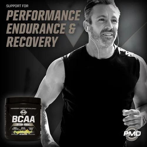 Vista 3 de PMD Sports BCAA - Aminoácidos sin estimulación – Mejor rendimiento de entrenamiento, recuperación mejorada, energía diaria, constructor muscular