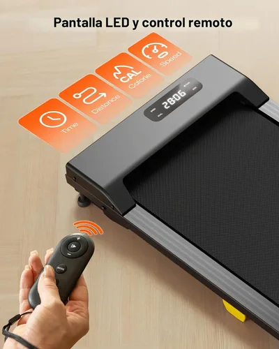 Vista 3 de Walking Pad with 9% Incline, Compact Under Desk Treadmill for Home, 2.5HP Powerful 3 in 1 Portable Treadmill with Remote Control, Walking Pad for