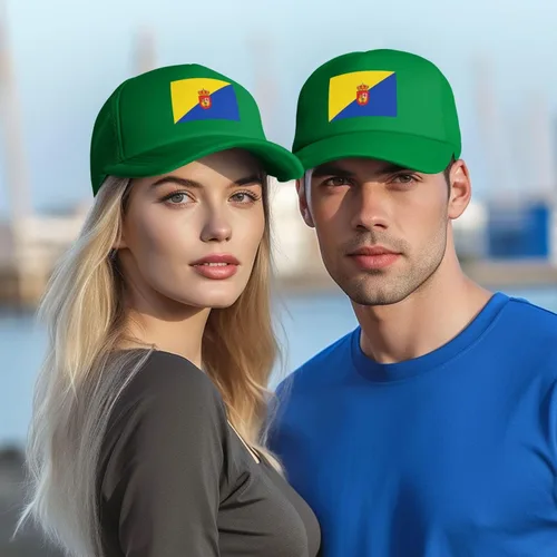 Vista 2 de LIICHEES Flag of Gran Canaria Baseball Cap for Men Women Adjustable Mesh Back Hat Dad Hat
