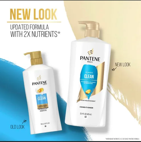 Vista 6 de Pantene Acondicionador Classic Clean, 24 fl oz, paquete doble