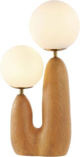 Vista 8 de JONATHAN Y JYL4065B Oda - Lámpara de mesa LED de cactus danés de 17.75 pulgadas con 2 luces de resina bohemia, hierro y vidrio esmerilado