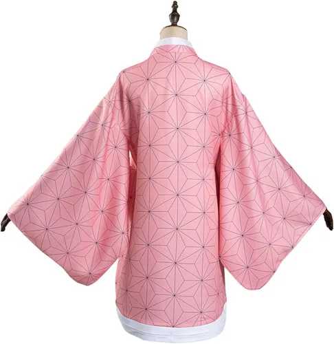 Vista 2 de Haydory Kamado Nezuko - Capa de kimono para disfraz de Halloween para mujeres y adultos