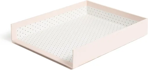 Vista 3 de U Brands Juego de organización de escritorio envuelto en papel, suministros de organización de oficina, rubor y puntos, 4 piezas