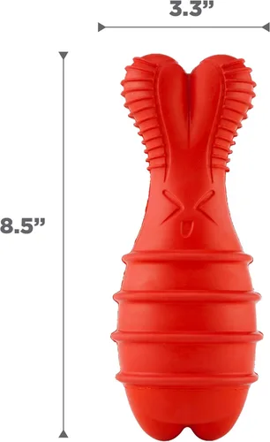 Vista 8 de Outward Hound Grunt Fetch Stick - Juguete para perro, conejito, rojo