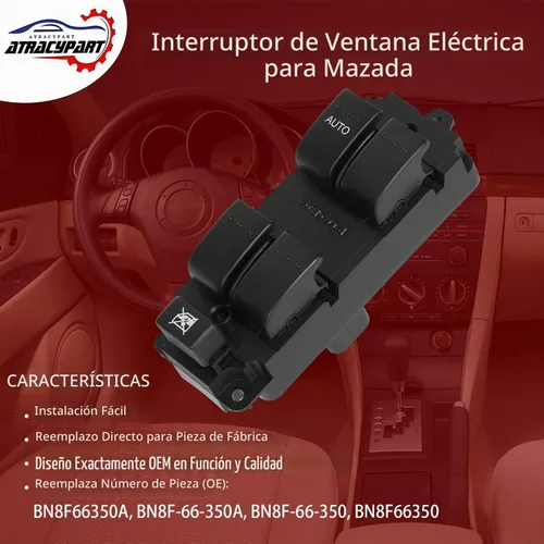 Vista 2 de Interruptor principal de elevalunas eléctrico delantero izquierdo lado del conductor para Mazda 3 2004 2005 2006 2007 2008 2009 Mazda 3, 2009