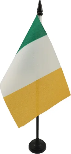 Vista 100 de AZ FLAG Aland Table Flag 4x6 in 100D Polyester Plastic Base Indoor use Finnish 15x10 cm desk flag stitched finish with reinforced edges with