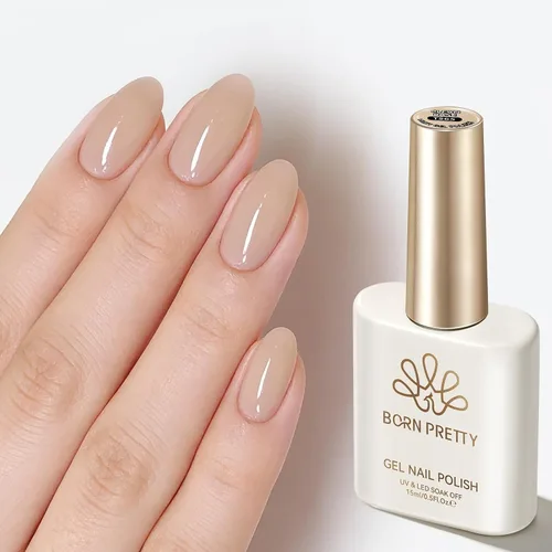 Vista 27 de Born Pretty - Esmalte de gel blanco lechoso, color blanco gelatina